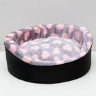 Лежанка "Оксфорд" №2, с мехом, 46 х 36 х 15 см микс цветов - Фото 4