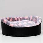 Лежанка "Оксфорд" №2, с мехом, 46 х 36 х 15 см микс цветов - Фото 5