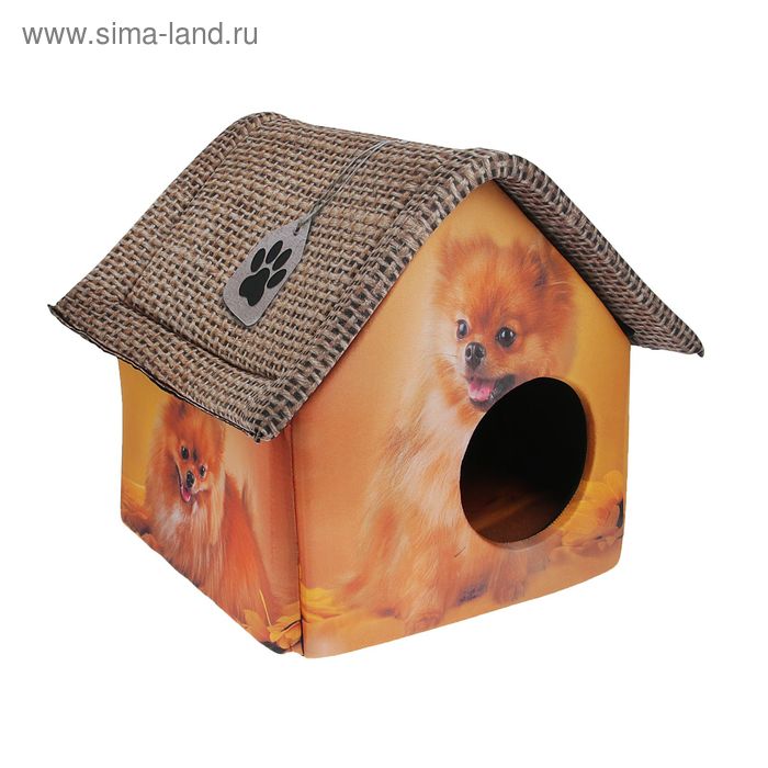 Домик для животных "Померанский шпиц", 33 х 33 х 40 см - Фото 1