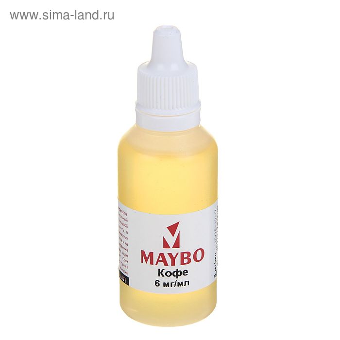 Жидкость для многоразовых ЭИ Maybo, кофе, 6 мг, 30 мл - Фото 1