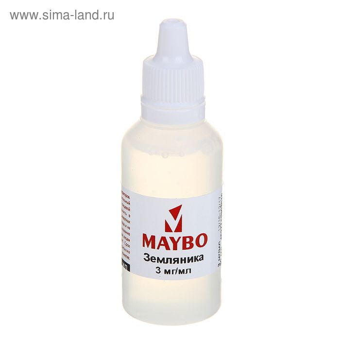 Жидкость для многоразовых ЭИ Maybo, земляника, 3 мг, 30 мл - Фото 1