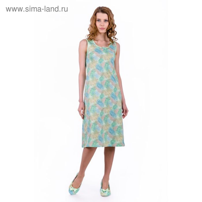 Сорочка женская "Хризантемы", цвет салатовый, размер 58 (арт. ML2538/01) - Фото 1