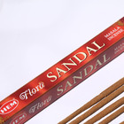 Благовония HEM "Flora Masala Sandal. Сандал", 8 палочек в упаковке, четырёхгранник - Фото 2