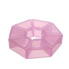 Контейнер для бисера, 9,1х2,1см, цвет розовый - Фото 1