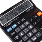 Калькулятор настольный Citizen "CT-500J", 12-разрядный, 128 х 130 х 34 мм, двойное питание, чёрный - Фото 3