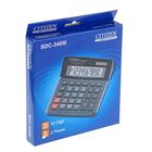 Калькулятор настольный 10-разрядный SDC-340III, двойное питание, поворотный дисплей, черный - Фото 3