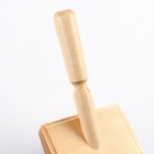 Щётка - пуходёрка «Премиум», основание 80×60 мм, с каплями, для длинношерстных животных, дерево - Фото 6