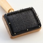 Щетка деревянная «Премиум» без капель для длинношерстных животных, основание 80×60 мм - Фото 7