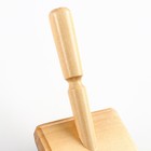 Щётка - пуходёрка деревянная "Премиум" с каплями, основание 80 х 60 мм - Фото 4