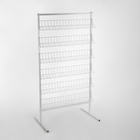 Стойка-стеллаж универсальная, 6 прямых полок, 95×30×180 см, белый - Фото 4