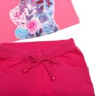 Комплект для девочек (футболка + шорты), рост 104-110 см, возраст 4 года, цвет ярко-розовый - Фото 4