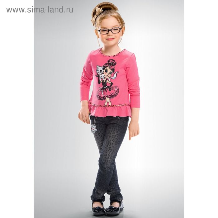 Джемпер для девочек, рост 86-92 см, возраст 1 год, цвет ярко-розовый - Фото 1