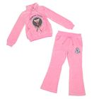 Комплект для девочек (джемпер+брюки), рост 140-146 см, возраст 10 лет, цвет розовый - Фото 1