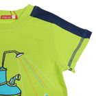 Комплект для мальчиков (футболка + шорты), рост 98-104 см, возраст 3 года, цвет светло-зелёный - Фото 2