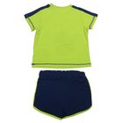Комплект для мальчиков (футболка + шорты), рост 98-104 см, возраст 3 года, цвет светло-зелёный - Фото 6