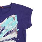 Комплект для девочек (футболка + шорты), рост 140-146 см, возраст 10 лет, цвет голубой - Фото 3