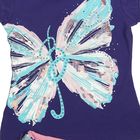 Комплект для девочек (футболка + шорты), рост 140-146 см, возраст 10 лет, цвет голубой - Фото 4