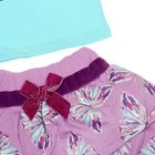 Комплект для девочек (футболка + юбка), рост 86-92 см, возраст 1 год, цвет нежно-голубой - Фото 4