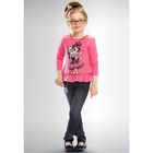 Джемпер для девочек, рост 98-104 см, возраст 3 года, цвет ярко-розовый - Фото 1