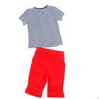 Комплект для девочек (футболка + бриджи), рост 98-104 см, возраст 3 года, цвет голубой - Фото 5