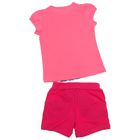 Комплект для девочек (футболка + шорты), рост 92-98 см, возраст 2 года, цвет ярко-розовый - Фото 5