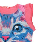 Комплект для девочек (футболка + юбка), рост 86-92 см, возраст 1 год, цвет ярко-розовый - Фото 3