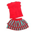 Комплект для девочек (футболка + юбка), рост 86-92 см, возраст 1 год, цвет малиновый - Фото 5