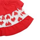 Комплект для девочек (футболка + юбка), рост 104-110 см, возраст 4 года, цвет красный - Фото 6