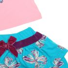 Комплект для девочек (футболка + юбка), рост 110-116 см, возраст 5 лет, цвет розовый - Фото 4