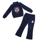 Комплект для девочек (джемпер+брюки), рост 116-122 см, возраст 6 лет, цвет тёмно-синий - Фото 1