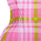 Платье детское с коротким рукавом, рост 92 см, цвет розовый, воротник МИКС (арт. 743-AZ) - Фото 4