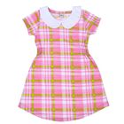 Платье детское с коротким рукавом, рост 98-104 см, цвет розовый, воротник МИКС (арт. 743-AZ) - Фото 2