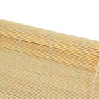 Штора рулонная бамбуковая120 х160 см "Осака", цвет натуральный - Фото 2
