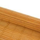 Штора рулонная бамбуковая 80 х160 см "Кабуки", цвет светлый дуб - Фото 2