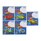 Тетрадь 12 листов клетка Hot Wheels Super Car, картонная обложка, МИКС, EK 39539 - Фото 1