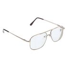 Очки "Авиаторы", линза пластик хамелеон, цвет коричневый в золоте, -1,5 дптр, 62-64мм - Фото 2