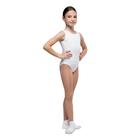 Купальник гимнастический "Репетиция", на лямках, размер 38, цвет белый - Фото 1