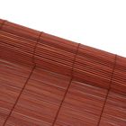 Штора рулонная бамбуковая 80 х 160 см "Осака", цвет венге - Фото 2