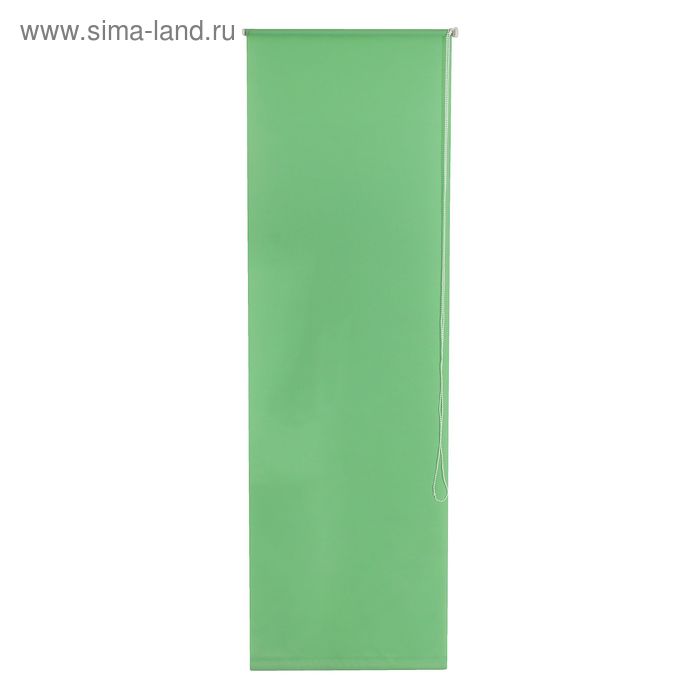 Штора рулонная 100х175 см "Плайн", цвет светло-зеленый - Фото 1