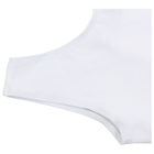 Костюм гимнастический "Репетиция", на лямке, юбка-сетка, размер 38, цвет белый - Фото 5