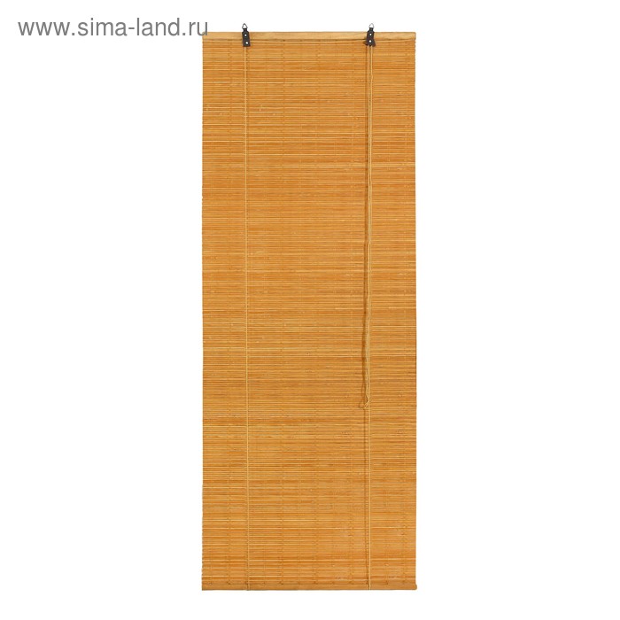 Штора рулонная бамбуковая 100 х160 см "Кабуки", цвет светлый дуб - Фото 1