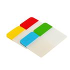 Закладки с клеевым краем Hopax, пластиковые, 25 x 38 мм, 4 цвета по 20 листов, цветной край - Фото 2