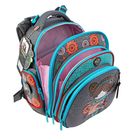 Рюкзак каркасный Hummingbird TK 37 х 32 х 18 см, мешок, для девочки, «Девочка», серый/голубой - Фото 5