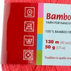 Пряжа "Бамбуковая" 100% бамбук.волокно 130м/50гр (1397, коралл) - Фото 3
