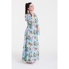 Платье женское, цвет голубой/цветочный принт, размер 54 - Фото 2