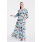 Платье женское, цвет голубой/цветочный принт, размер 54 - Фото 3