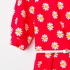 Платье женское, цвет арбуз/цветочный принт, размер 50 - Фото 4