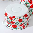 Набор эмалированных кастрюль «Маки сибирские», 2 предмета: 4 л, 5.5 л - Фото 3