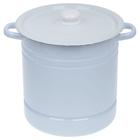 Мантоварка - позница эмалированная, 12 л, 4 вставки, цилиндрическая, цвет белый - Фото 4