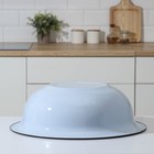 Таз эмалированный, 16 л, 49×15 см, голубой - Фото 3